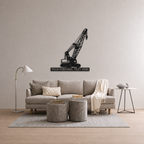 Crawler Crane Metal Name Sign Wall Art