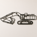 Excavator Wall Art