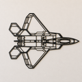 F-22 Raptor Angle Wall Art