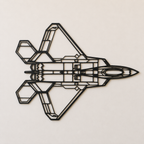 F-22 Raptor Angle Wall Art
