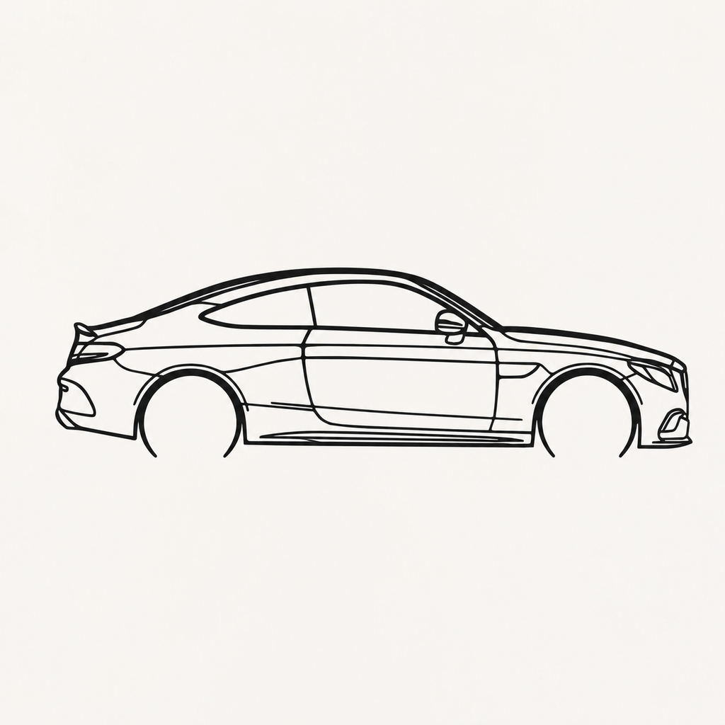 Mercedes C300 Coupe Wall Art