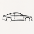 Mercedes C300 Coupe Wall Art