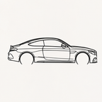 Mercedes C300 Coupe Wall Art