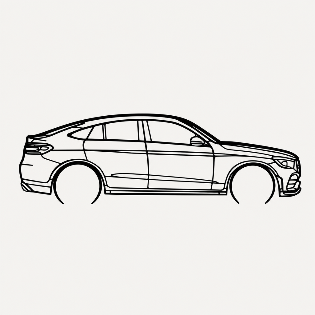 mercedes glc coupe Wall Art