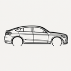 mercedes glc coupe Wall Art