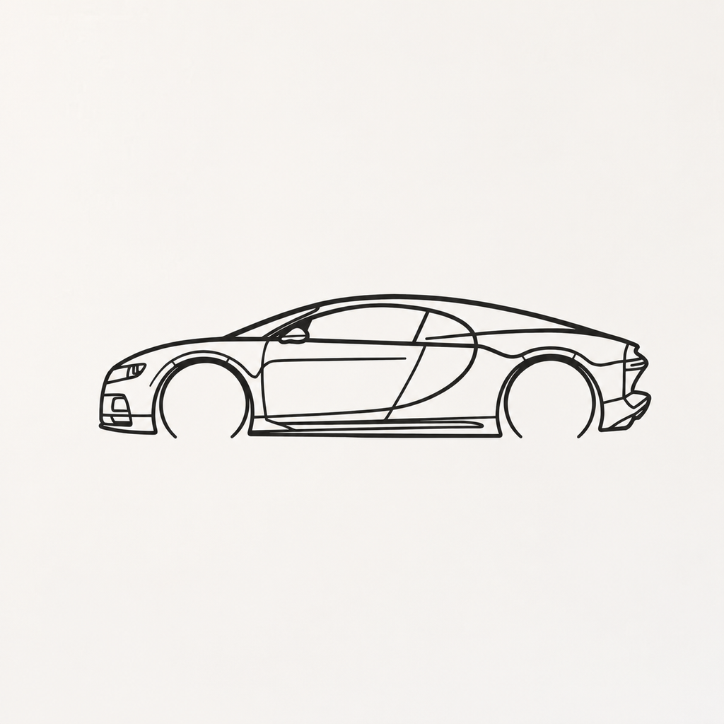 Bugatti chiron Wall Art