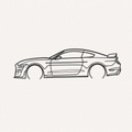 mustang shelby gt500 Wall Art