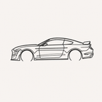 mustang shelby gt500 Wall Art