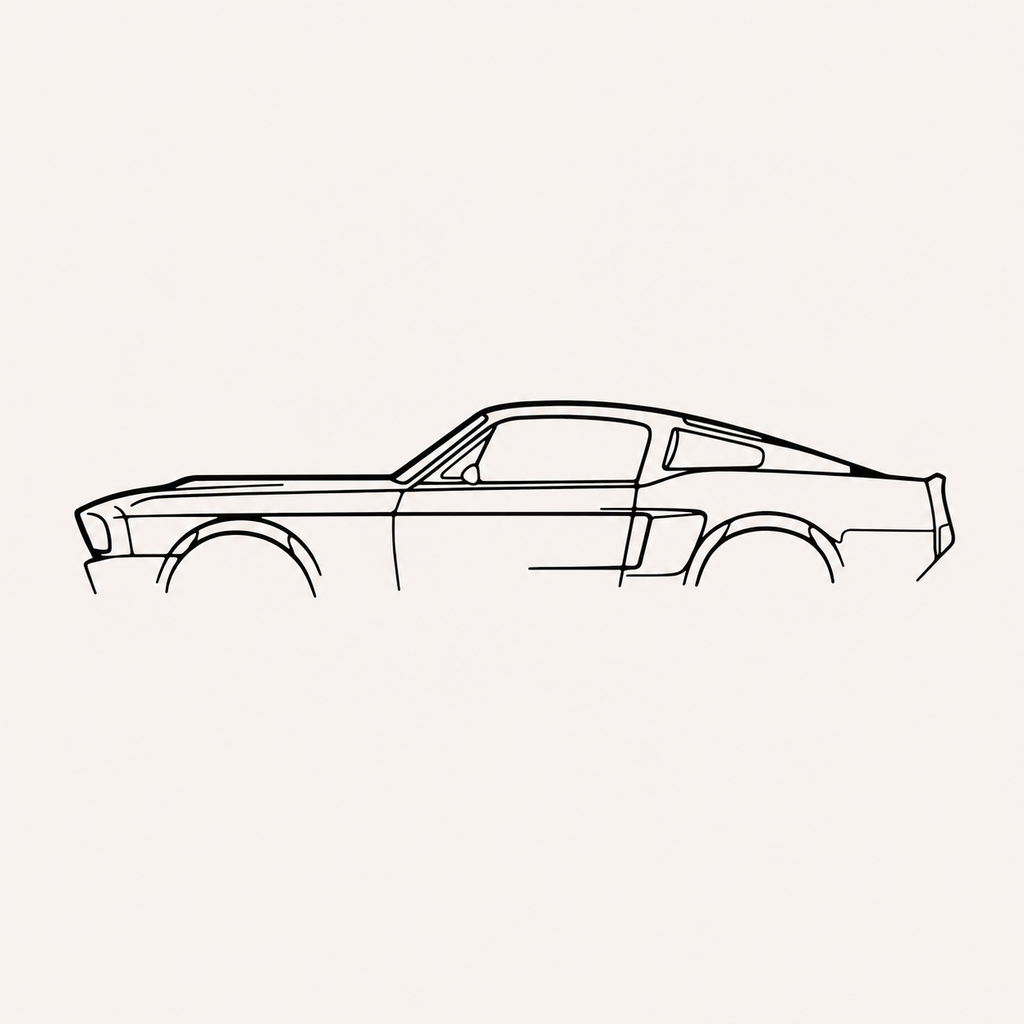 ford mustang 1969 Wall Art