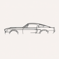 ford mustang 1969 Wall Art