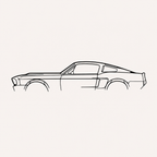 ford mustang 1969 Wall Art