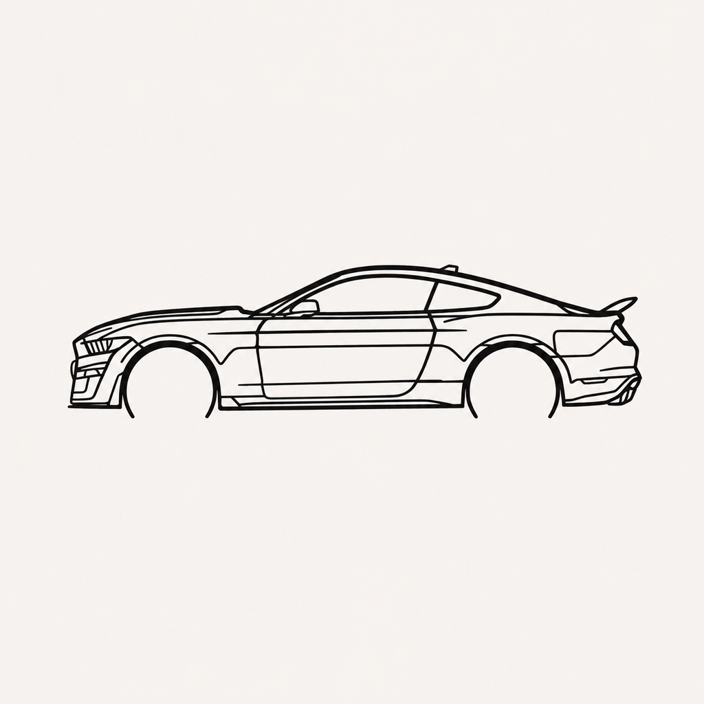 mustang shelby gt500 2021  Wall Art