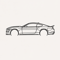 mustang shelby gt500 2021  Wall Art