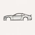 mustang shelby gt500 2021  Wall Art