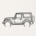 Mahindra Thar  Wall Art