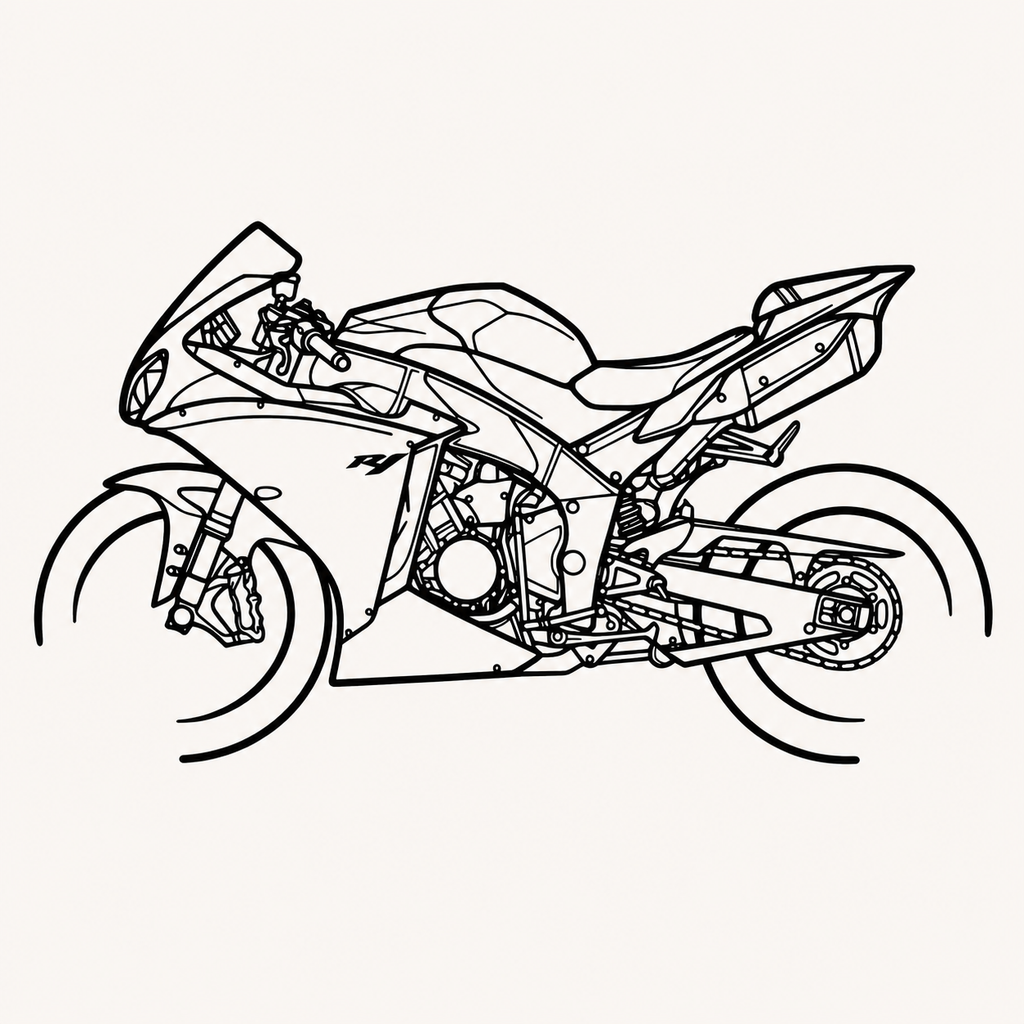 Yamaha R1 Old gen Wall Art