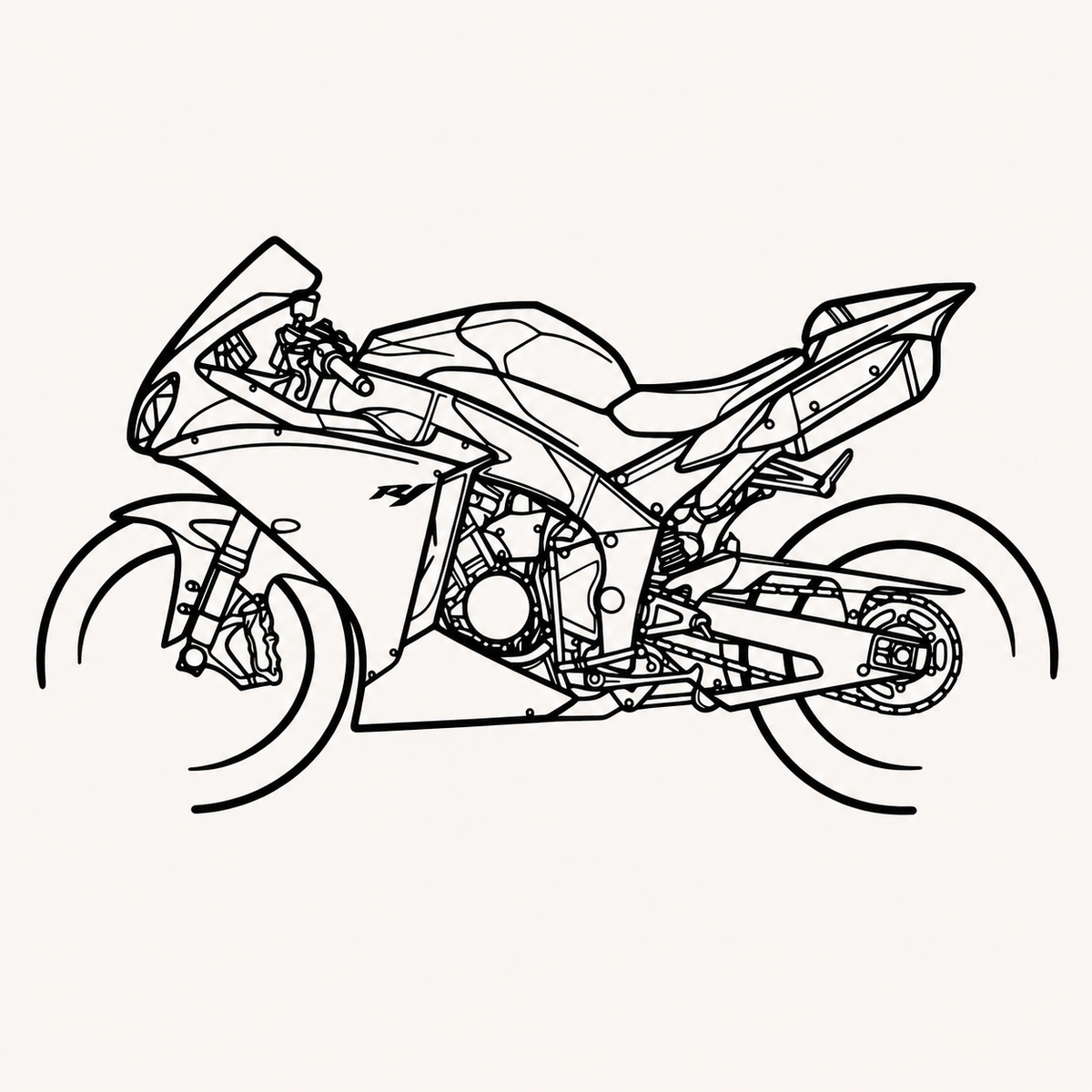 Yamaha R1 Old gen Wall Art