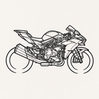 Kawasaki Ninja H2 Wall Art