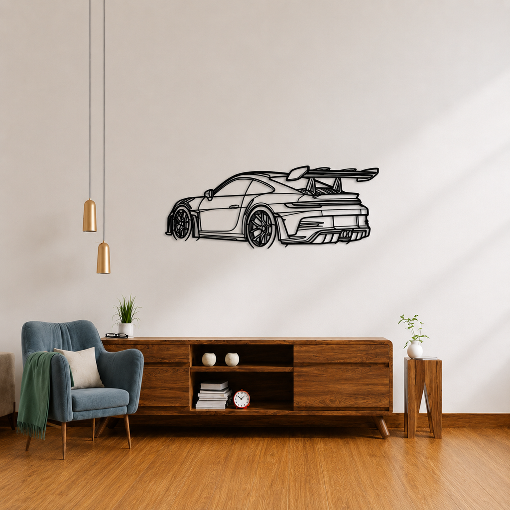 Porsche 911 GT3 RS Back view Wall Art