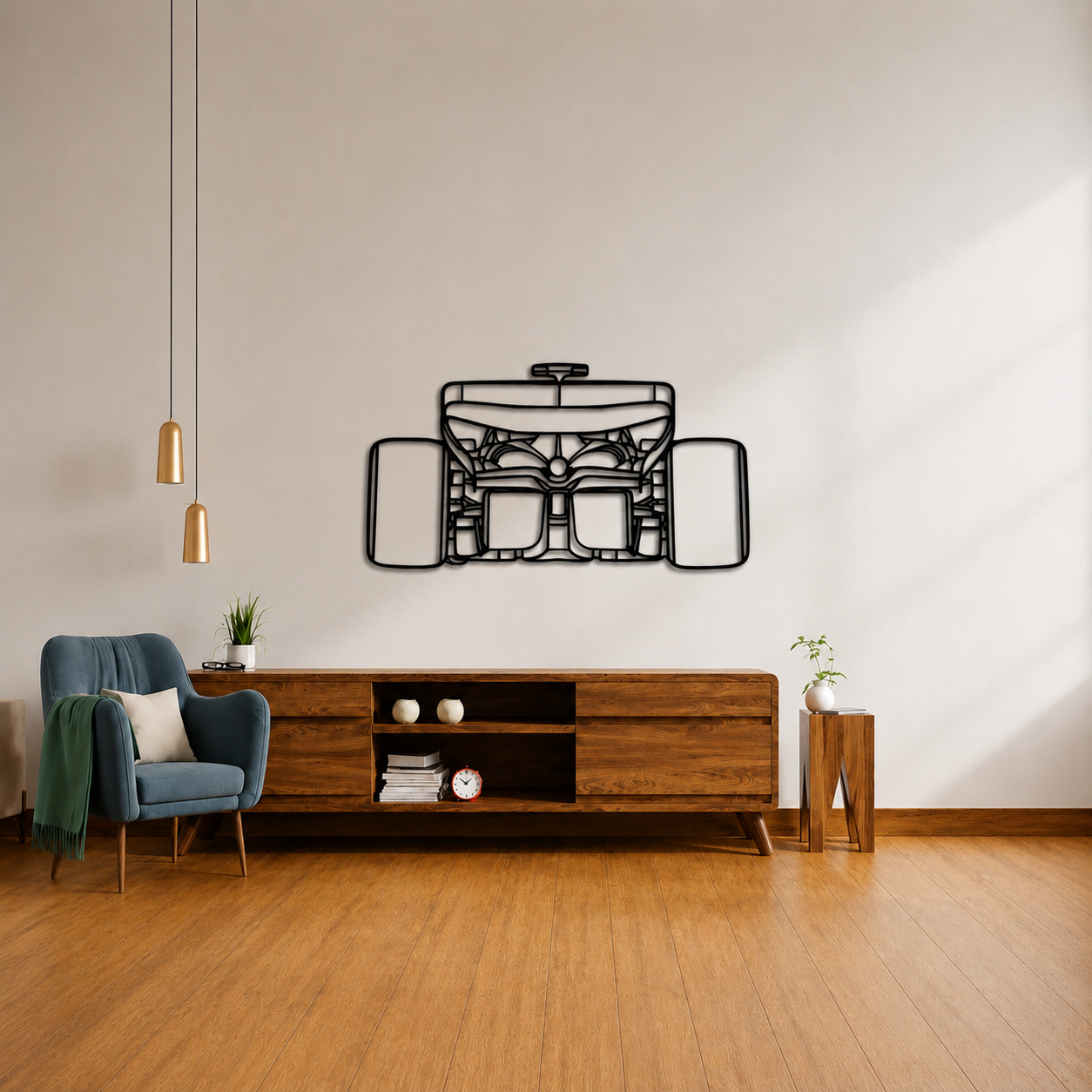 F1 Back view Wall Art