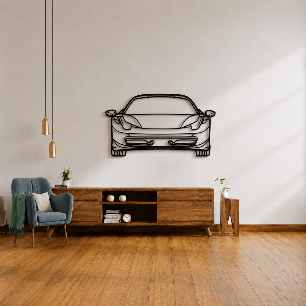 Ferrari 458 Speciale Front view Wall Art