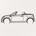 Mini Cooper Convertible Wall Art