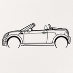Mini Cooper Convertible Wall Art