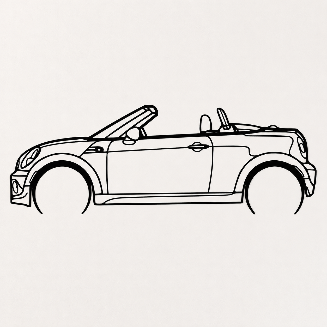 Mini Cooper Convertible Wall Art
