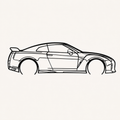 Nissan GTR R35 Wall Art