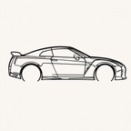 Nissan GTR R35 Wall Art