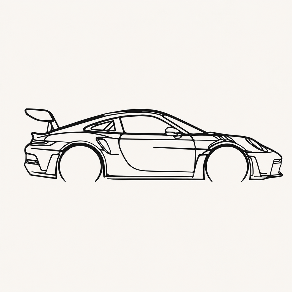 Porsche 911 GT3 RS 992 Wall Art