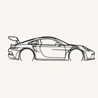 Porsche 911 GT3 RS 992 Wall Art