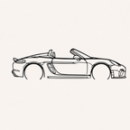 Porsche 718 Spider GTS Wall Art
