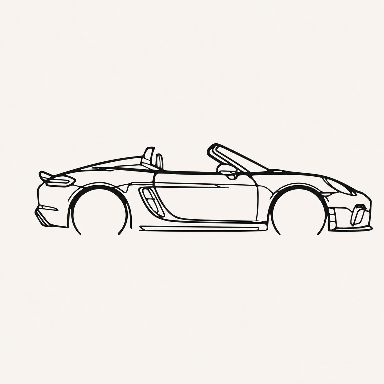 Porsche 718 Spider GTS Wall Art