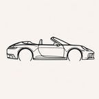 Porsche 911 992 Convertible Wall Art