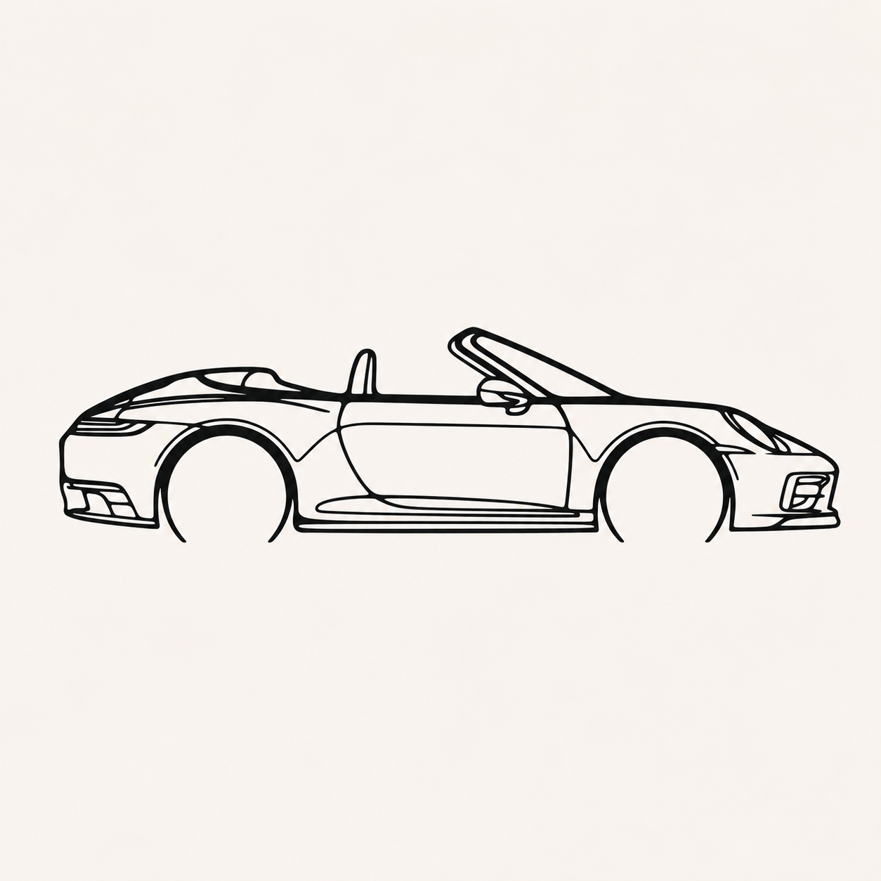 Porsche 911 992 Convertible Wall Art