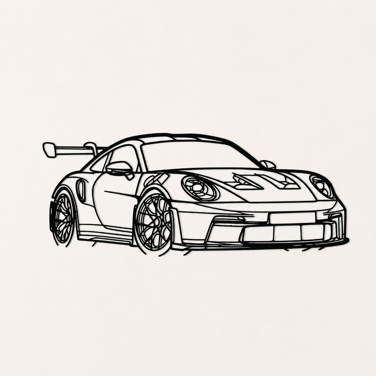 Porsche 911 GT3 RS Front view Wall Art