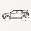 Toyota Fortuner Wall Art