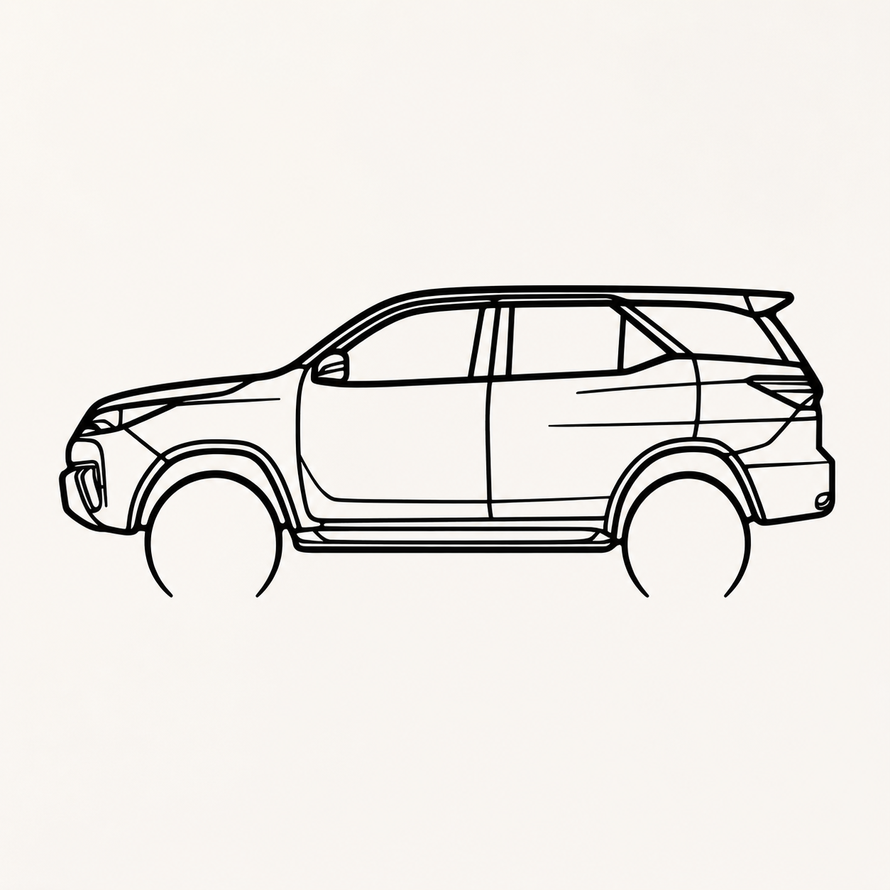 Toyota Fortuner Wall Art