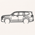 Toyota Land Cruiser 300 Wall Art