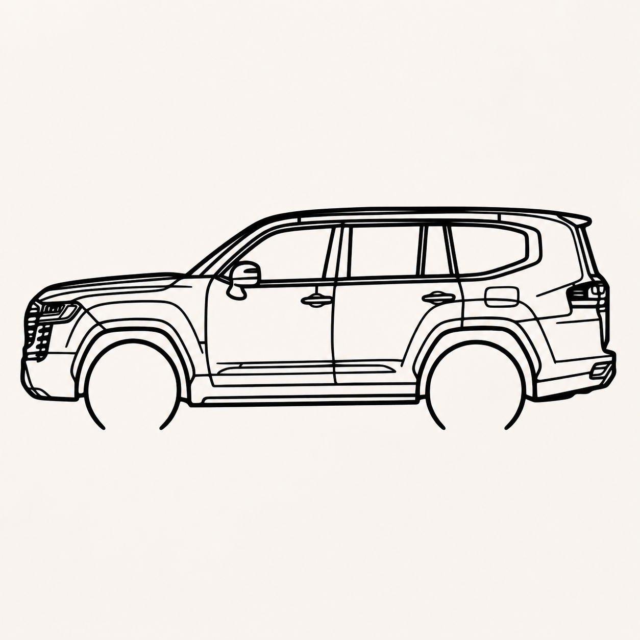 Toyota Land Cruiser 300 Wall Art