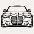 BMW M4 CSL Wall Art