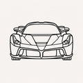 Ferrari LA Ferrari Wall Art