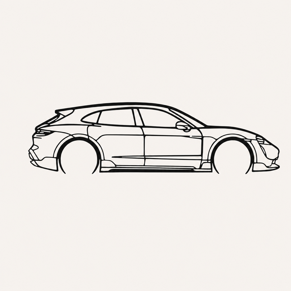 Porsche Taycan Turbo S Wall Art