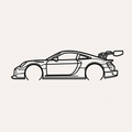 Porsche 911 GT2 RS Clubsport Wall Art