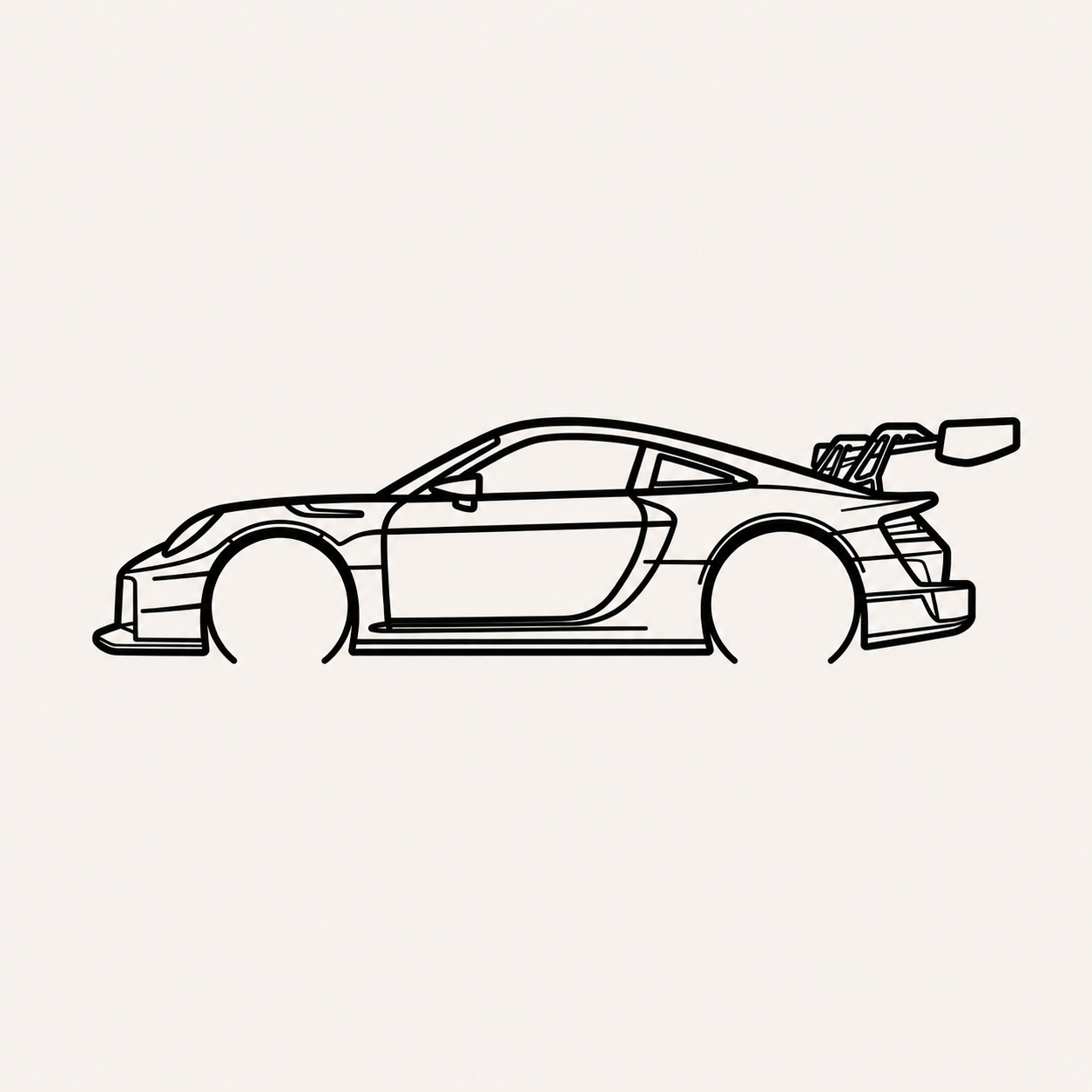 Porsche 911 GT2 RS Clubsport Wall Art