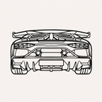 Lamborghini Aventador SVJ Wall Art