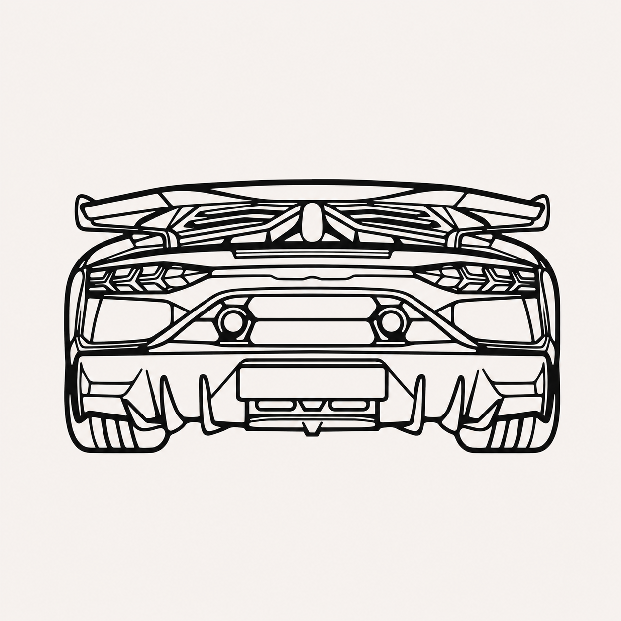 Lamborghini Aventador SVJ Wall Art