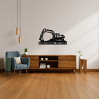 Excavator Operator Metal Name Sign Wall Art