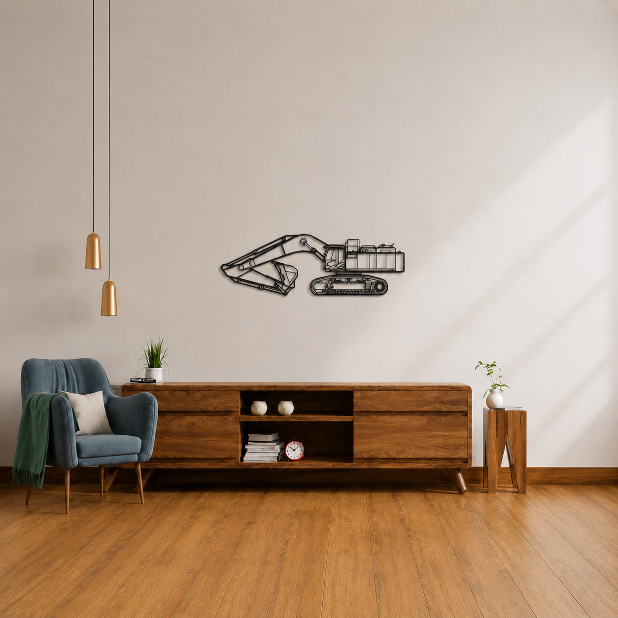 Excavator Wall Art